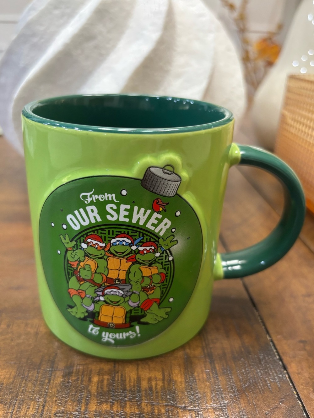 2016 Nickelodeon Christmas FROM OUR SEWER TO YOURS mug holds 1 1/3 cup
